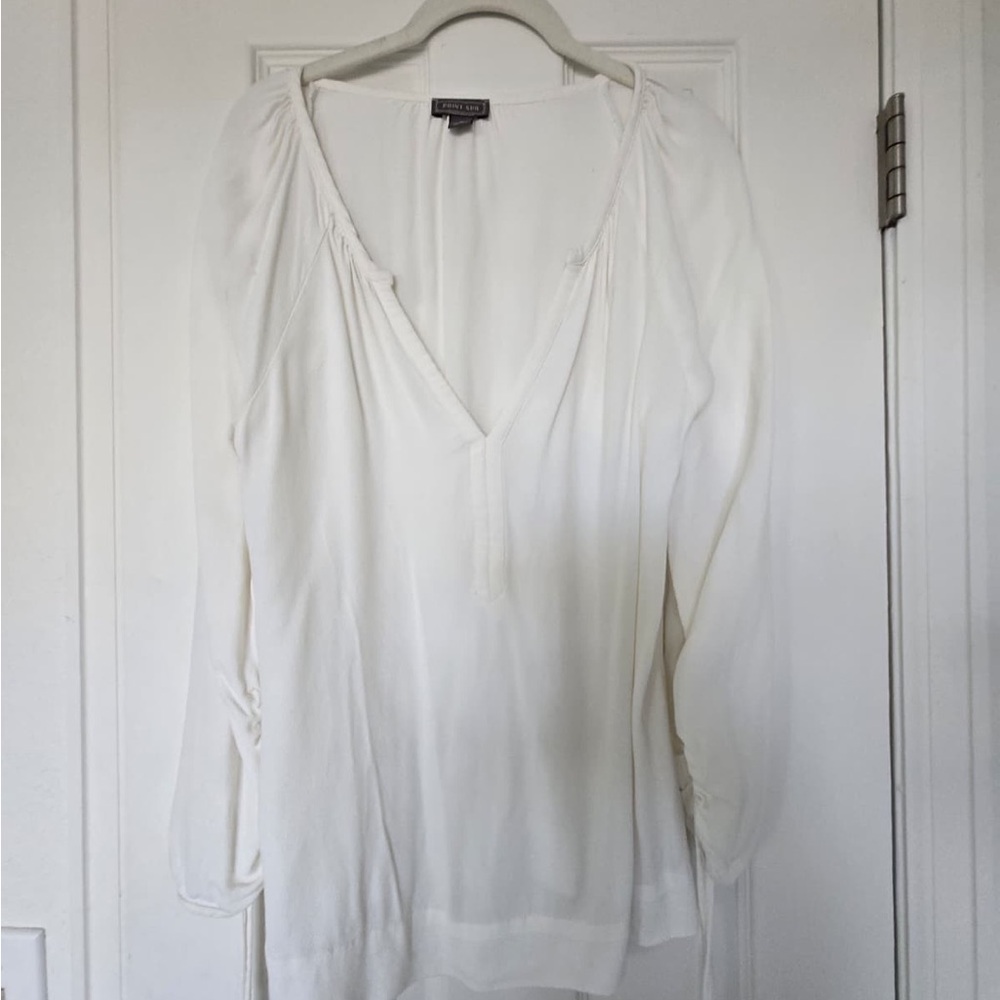 Banana Republic Elegant Cream Blouse